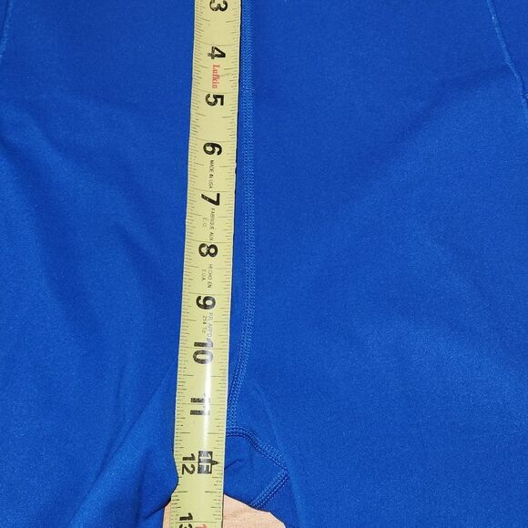 Sweaty Betty Power Blue Cropped Workout Legging Women's Size 14 Running - Picture 4 of 10